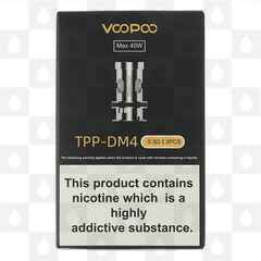 VooPoo TPP Replacement Coils, Ohms: TPP-DM4 Coils 0.3 Ohm (32-40W)