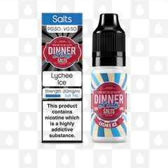Lychee Ice Salt Nic by Dinner Lady E Liquid | 10ml Bottles, Strength & Size: 10mg • 10ml