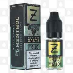 Menthol Tobacco Nic Salt by Zeus Juice E Liquid | 10ml Bottles, Strength & Size: 05mg • 10ml