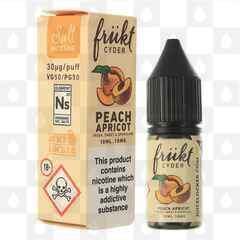 Peach Apricot Nic Salt by Frukt Cyder E Liquid | 10ml Bottles, Strength & Size: 10mg • 10ml