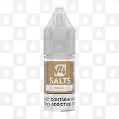 Cream by V4 Salts E Liquid | 10ml Bottles, Nicotine Strength: NS 20mg, Size: 10ml (1x10ml)