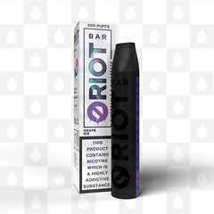 Grape Ice Riot Bar | Disposable Vapes, Strength & Puff Count: 20mg • 600 Puffs