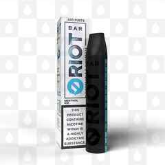 Menthol Ice Riot Bar | Disposable Vapes, Strength & Puff Count: 20mg • 600 Puffs