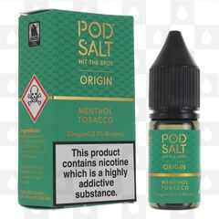Menthol Tobacco | Origin by Pod Salt E Liquid | Nic Salt, Strength & Size: 11mg • 10ml