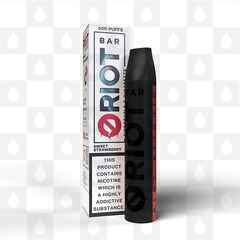 Sweet Strawberry Riot Bar | Disposable Vapes, Strength & Puff Count: 20mg • 600 Puffs