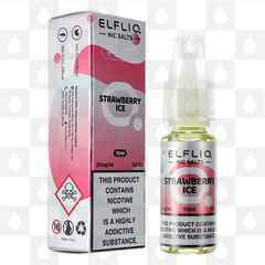 Strawberry Ice by Elfliq | Elf Bar E Liquid | Nic Salt, Strength & Size: 10mg • 10ml