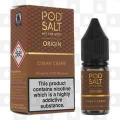 Cuban Creme Nic Salt by Pod Salt E Liquid | 10ml Bottles, Strength & Size: 11mg • 10ml
