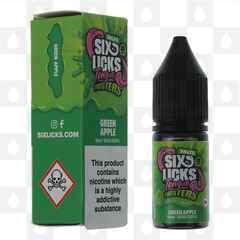 Green Apple | Tongue Twisters by Six Licks E Liquid | Nic Salt, Strength & Size: 20mg • 10ml