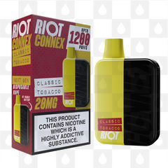 Riot Squad Connex Kit | 1200 Puff | Pre-Filled Pod Kit, Strength & Puff Count: 20mg • 1200 Puffs, Selected Colour: Dark Yellow (Classic Tobacco)