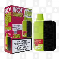 Riot Squad Connex Kit | 1200 Puff | Pre-Filled Pod Kit, Strength & Puff Count: 20mg • 1200 Puffs, Selected Colour: Green (Watermelon Ice)