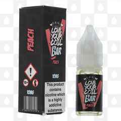 Peach Bar Salts by Love Your Coil E Liquid | 10ml Nic Salt, Strength & Size: 20mg • 10ml