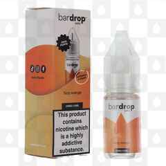 Fizzy Orange by Bar Drop E Liquid | 10ml Nic Salt, Strength & Size: 10mg • 10ml