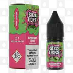 Raspberry Apple | Tongue Twisters by Six Licks E Liquid | Nic Salt, Strength & Size: 20mg • 10ml