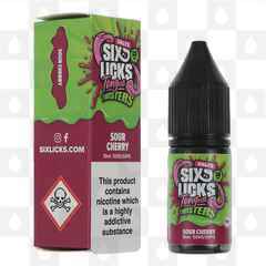 Sour Cherry | Tongue Twisters by Six Licks E Liquid | Nic Salt, Strength & Size: 20mg • 10ml