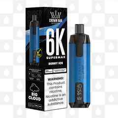 Berry Ice | Crown Bar by Al Fakher Supermax 6000 | Disposable Vapes