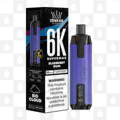 Blueberry Gum | Crown Bar by Al Fakher Supermax 6000 | Disposable Vapes