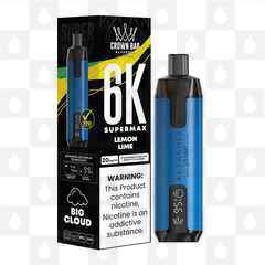 Lemon Lime | Crown Bar by Al Fakher Supermax 6000 | Disposable Vapes