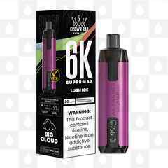 Lush Ice | Crown Bar by Al Fakher Supermax 6000 | Disposable Vapes