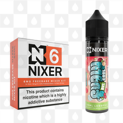 Cherry Peach & Rhubarb by Fugly But Cool x Nixer E Liquid | 60ml Long Fill, Nicotine Type: Regular Nicotine, Strength & Size: 06mg • 60ml • Inc Shots (70/30)
