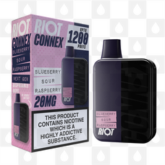 Riot Squad Connex Kit | 1200 Puff | Pre-Filled Pod Kit, Strength & Puff Count: 10mg • 1200 Puffs, Selected Colour: Dark Blue (Blueberry Sour Raspberry)