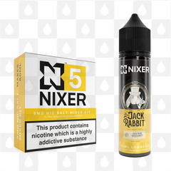 Custard Doughnut by Jack Rabbit x Nixer E Liquid | 60ml Long Fill, Nicotine Type: Nicotine Salt, Strength & Size: 05mg Salt • 60ml • Inc Shots (50/50)