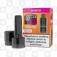 Mango Ice | Drifter Bar 6000 Replacement Pods, Strength & Puff Count: 20mg • 6000 Puffs • V1