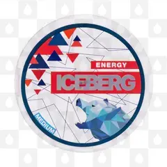 Energy by Iceberg | Nicotine Pouches, Strength & Size: 20 x 12mg Pouches