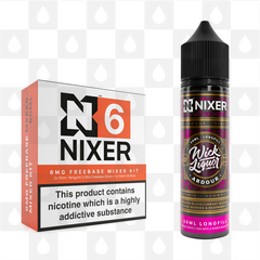 Ardour by Wick Liquor x Nixer E Liquid | 60ml Long Fill, Nicotine Type: Regular Nicotine, Strength & Size: 06mg • 60ml • Inc Shots (70/30)