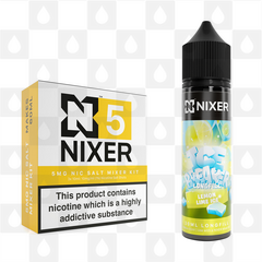 Lemon & Lime by Ice Breaker x Nixer E Liquid | 60ml Long Fill, Nicotine Type: Nicotine Salt, Strength & Size: 05mg Salt • 60ml • Inc Shots (50/50)
