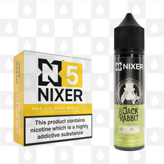 Rio by Jack Rabbit x Nixer E Liquid | 60ml Long Fill, Nicotine Type: Nicotine Salt, Strength & Size: 05mg Salt • 60ml • Inc Shots (50/50)