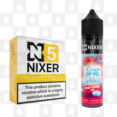 Sour Cherry Ice by Ice Breaker x Nixer E Liquid | 60ml Long Fill, Nicotine Type: Nicotine Salt, Strength & Size: 05mg Salt • 60ml • Inc Shots (50/50)