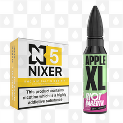 Apple XL | BAR EDTN by Riot Squad E Liquid | 60ml Long Fill, Nicotine Type: Nicotine Salt, Strength & Size: 05mg Salt • 60ml • Inc Shots (50/50)