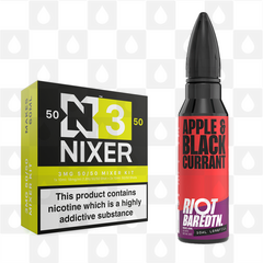 Apple & Blackcurrant | BAR EDTN by Riot Squad E Liquid | 60ml Long Fill, Nicotine Type: Regular Nicotine, Strength & Size: 03mg • 60ml • Inc Shots (50/50)