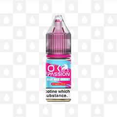 Blue Razz Gummy by Ox Passion | 10ml Nic Salt, Strength & Size: 20mg • 10ml