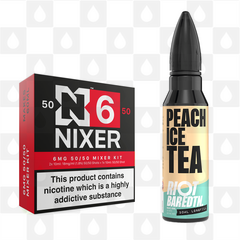 Peach Ice Tea | BAR EDTN by Riot Squad E Liquid | 60ml Long Fill, Nicotine Type: Regular Nicotine, Strength & Size: 06mg • 60ml • Inc Shots (50/50)
