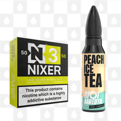 Peach Ice Tea | BAR EDTN by Riot Squad E Liquid | 60ml Long Fill, Nicotine Type: Regular Nicotine, Strength & Size: 03mg • 60ml • Inc Shots (50/50)