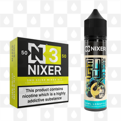 Aoi Mo by Fugu x Nixer E Liquid | 60ml Long Fill, Nicotine Type: Regular Nicotine, Strength & Size: 03mg • 60ml • Inc Shots (50/50)