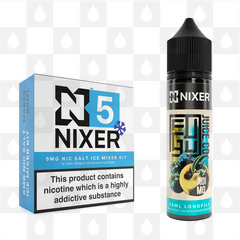 Aoi Mo by Fugu x Nixer E Liquid | 60ml Long Fill, Nicotine Type: Nicotine Salt, Strength & Size: 05mg Ice Salt • 60ml • Inc Shots (50/50)
