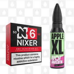 Apple XL | BAR EDTN by Riot Squad E Liquid | 60ml Long Fill, Nicotine Type: Regular Nicotine, Strength & Size: 06mg • 60ml • Inc Shots (50/50)
