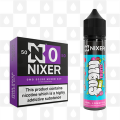 Blue Raspberry, Rhubarb & Lychee by Fugly But Fruity x Nixer E Liquid | 60ml Long Fill, Nicotine Type: Nicotine Free, Strength & Size: 00mg • 60ml • Inc VG/PG Shots (50/50)