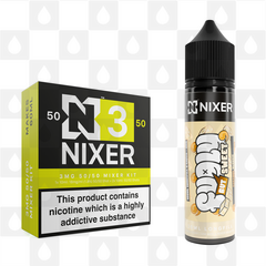 Caramel Blondie by Fugly But Sweet x Nixer E Liquid | 60ml Long Fill, Nicotine Type: Regular Nicotine, Strength & Size: 03mg • 60ml • Inc Shots (50/50)