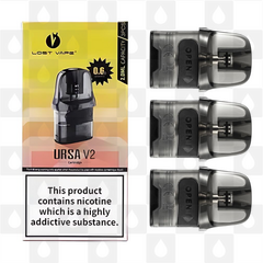 Lost Vape Ursa Nano V2 Replacement Pods, Pod Type: 3 x 0.6 Ohm Mesh Ursa Nano V2 Pods