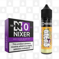 Mango, Passionfruit & Pear by Fugly But Fruity x Nixer E Liquid | 60ml Long Fill, Nicotine Type: Nicotine Free, Strength & Size: 00mg • 60ml • Inc VG/PG Shots (50/50)