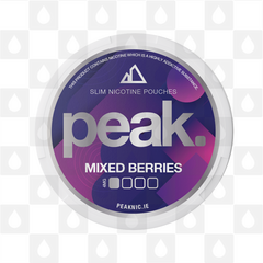 Mixed Berries by Peak | Nicotine Pouches, Strength & Size: 20 x 04mg Pouches