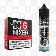 Nas Hii by Fugu x Nixer E Liquid | 60ml Long Fill, Nicotine Type: Regular Nicotine, Strength & Size: 6mg • 60ml • Inc. Shots (50/50)