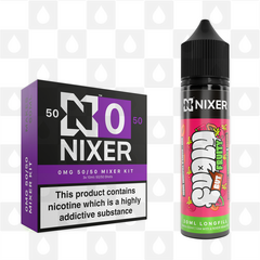 Strawberry, Watermelon & Papaya by Fugly But Fruity x Nixer E Liquid | 60ml Long Fill, Nicotine Type: Nicotine Free, Strength & Size: 00mg • 60ml • Inc VG/PG Shots (50/50)
