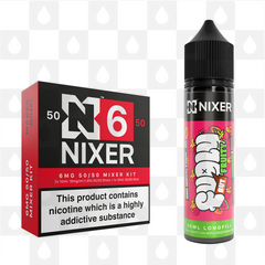 Strawberry, Watermelon & Papaya by Fugly But Fruity x Nixer E Liquid | 60ml Long Fill, Nicotine Type: Regular Nicotine, Strength & Size: 06mg • 60ml • Inc Shots (50/50)