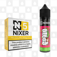 Strawberry, Watermelon & Papaya by Fugly But Fruity x Nixer E Liquid | 60ml Long Fill, Nicotine Type: Nicotine Salt, Strength & Size: 05mg Salt • 60ml • Inc Shots (50/50)