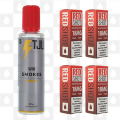 UK Smokes by T-Juice E Liquid | 60ml Long Fill, Nicotine Type: Regular Nicotine, Strength & Size: 12mg • 60ml • Inc Shots (50/50)