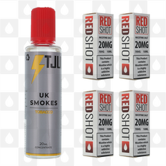 UK Smokes by T-Juice E Liquid | 60ml Long Fill, Nicotine Type: Nicotine Salt, Strength & Size: 12mg Salt • 60ml • Inc Shots (50/50)